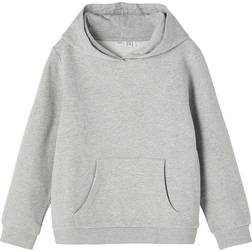 Name It Organic Cotton Sweatshirt - Grey/Grey Melange (13192134)