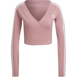 Adidas Women's Adicolor Classics Cropped Long Sleeve Top - Magic Mauve