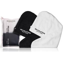 Revolution Haircare Microfibre Hair Wrap Black & White