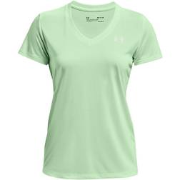 Under Armour Tech Twist V-Neck T-shirt Women - Aqua Foam/White