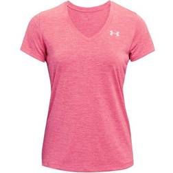 Under Armour Tech Twist V-Neck T-shirt Women - Cerise/Pink Lemonade