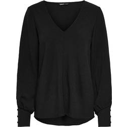 Only Mette Uma Solid Top - Black