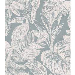 Dutch Wallcoverings Wallpaper Rebecca Grey and White