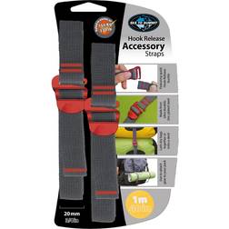 Sea to Summit Tie Down Straps With Hook Release 20mm (Grau)