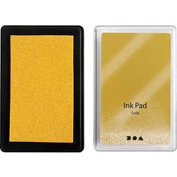 Colortime Ink Pad, H: 2 cm, size 9x6 cm, gold, 1 pc