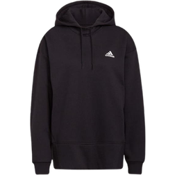 Adidas Women's Essentials Studio Fleece Hoodie - Black/White