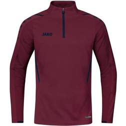 JAKO Challenge Zip Top - Maroon/Seablue