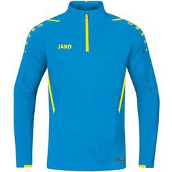 JAKO Challenge Zip Top - Blue/Neon Yellow