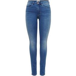 Only Royal Life Hw Skinny Fit Jeans - Blue/Light Medium Blue Denim