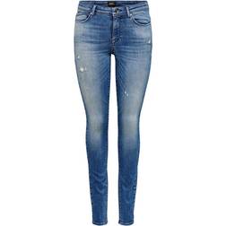 Only Shape Life Regular Skinny Fit Jeans - Blue/Medium Blue Denim