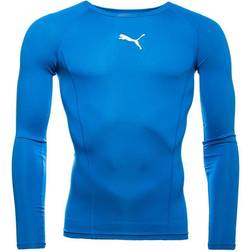 Puma Kid's LIGA Long Sleeve Baselayer - Electric Blue Lemonade (655921-02)