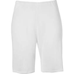 Damella Microfiber Waist Slip Shorts - White