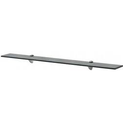 vidaXL Floating Glass Wall Shelf 35.4"