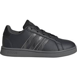 Adidas Kid's Grand Court Camouflage - Carbon/Grey Four/Core Black