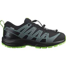 Salomon Junior XA PRO V8 Climas - Black/Black/Green Gecko