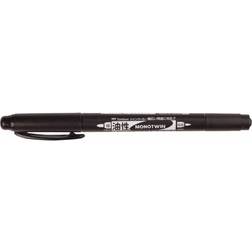 Tombow MONO Twin Permanent Marker black