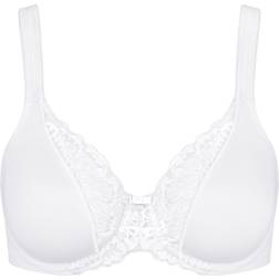 Triumph Modern Lace Cotton Wired Bra - White