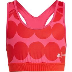 Adidas Marimekko Believe This Primegreen Aeroready Bra - Team Real Magenta/Vivid Red