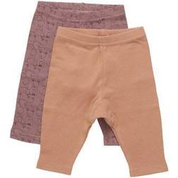 Pippi Leggings 2-pack - Burlwood (5877-433)