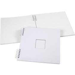 Spiral Bound Scrapbook, size 30,5x30,5 cm, 250 g, white, 1 pc