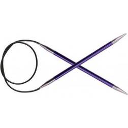 Knitpro KNIT PRO KP47158 Zing: Fixed Circular Knitting Pins: 100cm x 3.75mm, 3.75mm, Purple