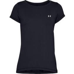 Under Armour HeatGear Armour Short Sleeve T-shirt Women - Black/Metallic Silver