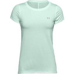 Under Armour HeatGear Armour Short Sleeve T-shirt Women - Aqua Foam/Metallic Silver