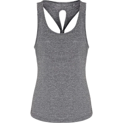 Tridri Yoga Knot Vest Women - Black Melange