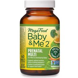 MegaFood Baby & Me 2 Prenatal Multi 60 Tablets