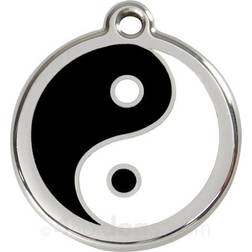 Red Dingo Enamel Tag Ying & Yang Medium