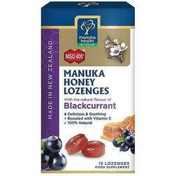 Manuka Health Honey & Blackcurrant Lozenges 2.293oz 15pcs