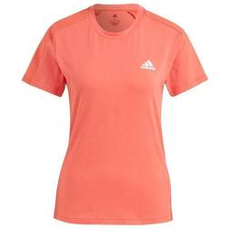 Adidas Designed To Move Aeroready T-shirt Women - Crew Red/White