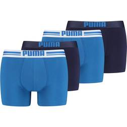 Puma Placed Logo Boxer 4-pack - Black/Blue