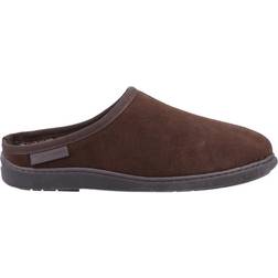 Hush Puppies Ashton Suede Slippers - Brown