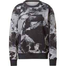 Reebok Women Myt Tie-Dyed Crew Sweatshirt - Black