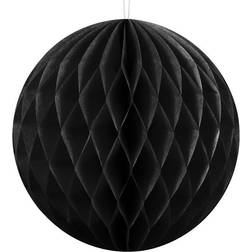 PartyDeco Honeycomb Svart 40 cm