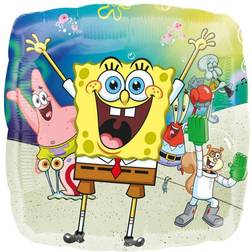 Amscan Anagram 4153801 SpongeBob SquarePants Birthday Party Square Foil Balloon 18 Inch