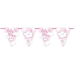 Folat 65368 Baby Shower Girl Paper Flagbanner