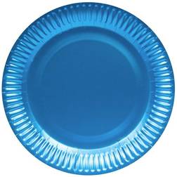 Folat 65882 Matte Azur Blue Disposable Plates