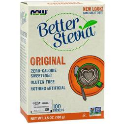 Now Foods Better Stevia Packets, Original 3.527oz 100