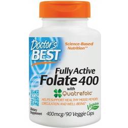 Doctor's Best Fully Active Folate 400 with Quatrefolic 400mcg 90 Stk.