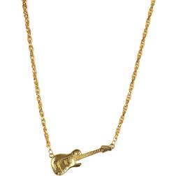 Vegaoo Necklace Guitar Gold