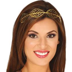 Fiestas Guirca Tiara with Gold leaves