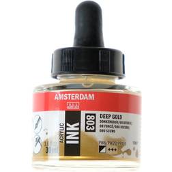 Amsterdam Acrylic Ink Bottle Deep Gold 30ml