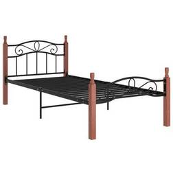 vidaXL Bed Frame Metal Solid 90cm Sängram