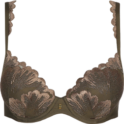 Marie Jo Phoebe Heart Shape Padded Bra - Olive Green