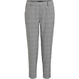 Object Collector's Item Lisa Slim Fit Trousers - Gardenia/Checks Black