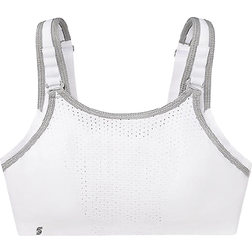 Glamorise Custom Control WonderWire Sports Bra - White/Gray