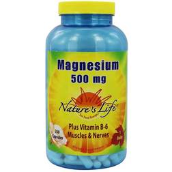 Nature's Life Magnesium 500 mg. 250 Capsules 250 pcs