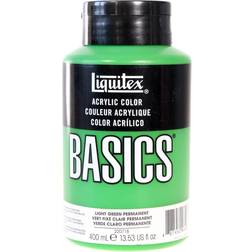 Liquitex Basics Acrylics Colors light green permanent 13.5 oz. flat cap squeeze bottle